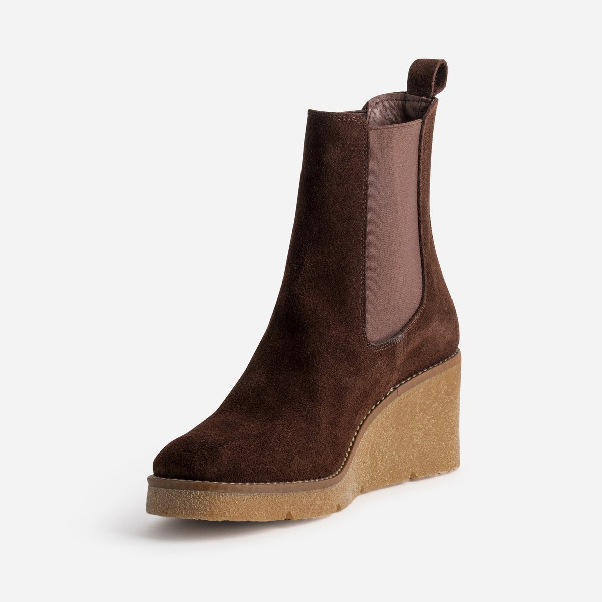Boots À Talon en cuir COSE marron fonce, ERAM