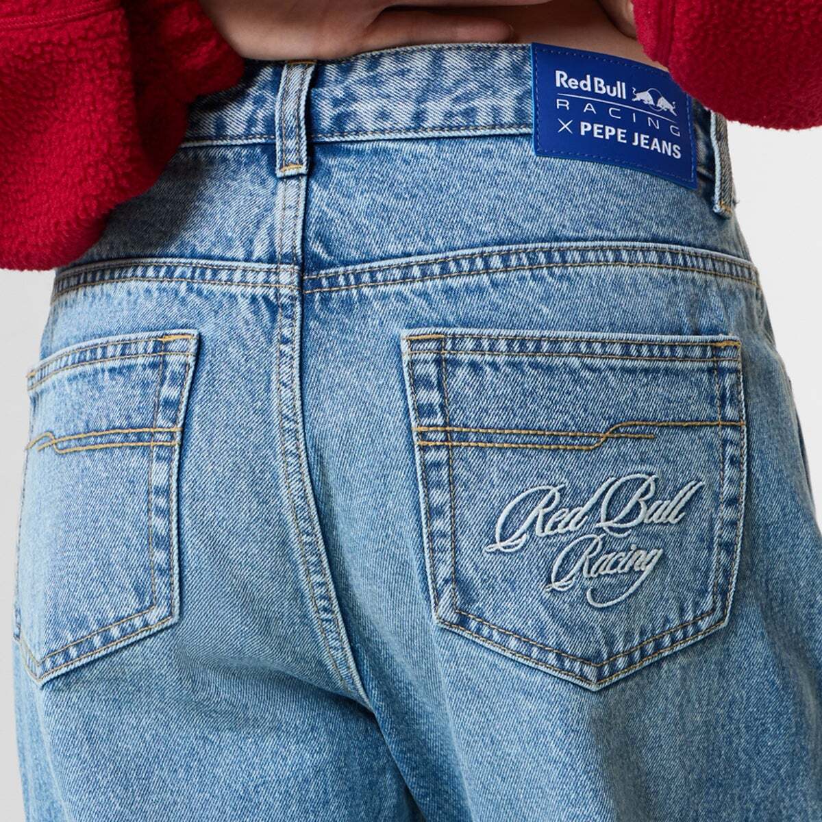 Jean Coupe Large, Taille Moyenne denim rigide bleu moyen rbr, PEPE JEANS
