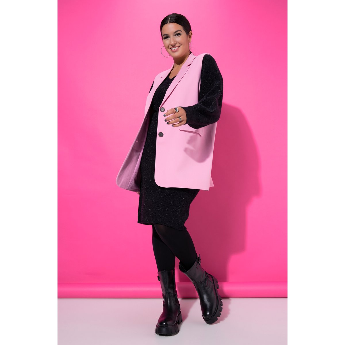 Veste de tailleur sans manches rosa, STUDIO UNTOLD