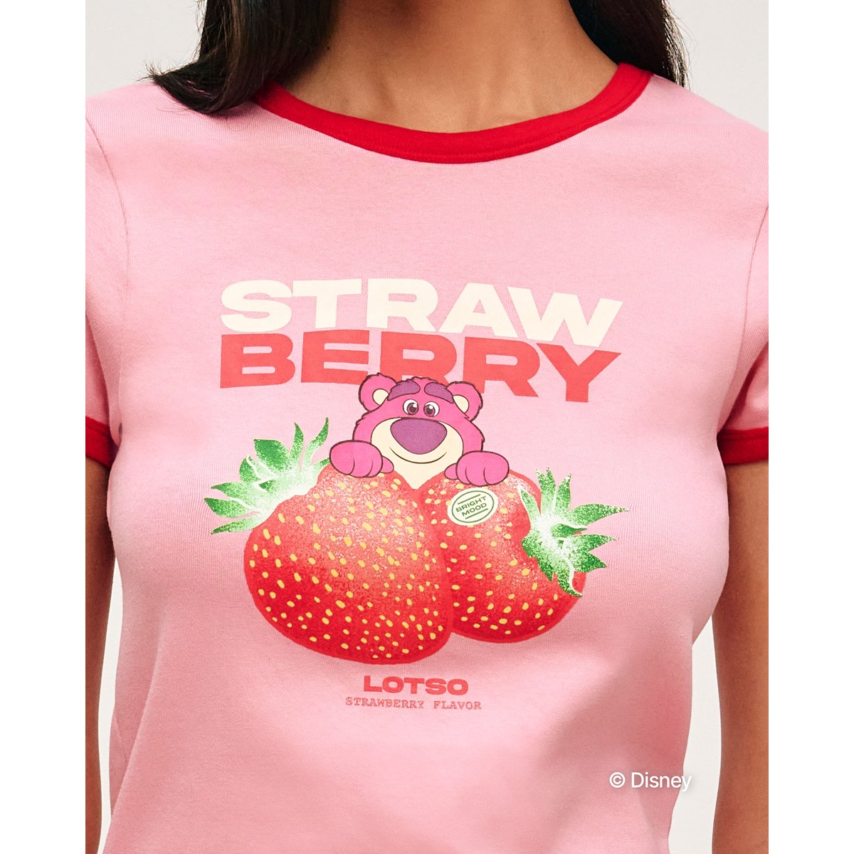 T-shirt Lotso en jersey avec motif fraise FRUITMINNIZ rose, UNDIZ