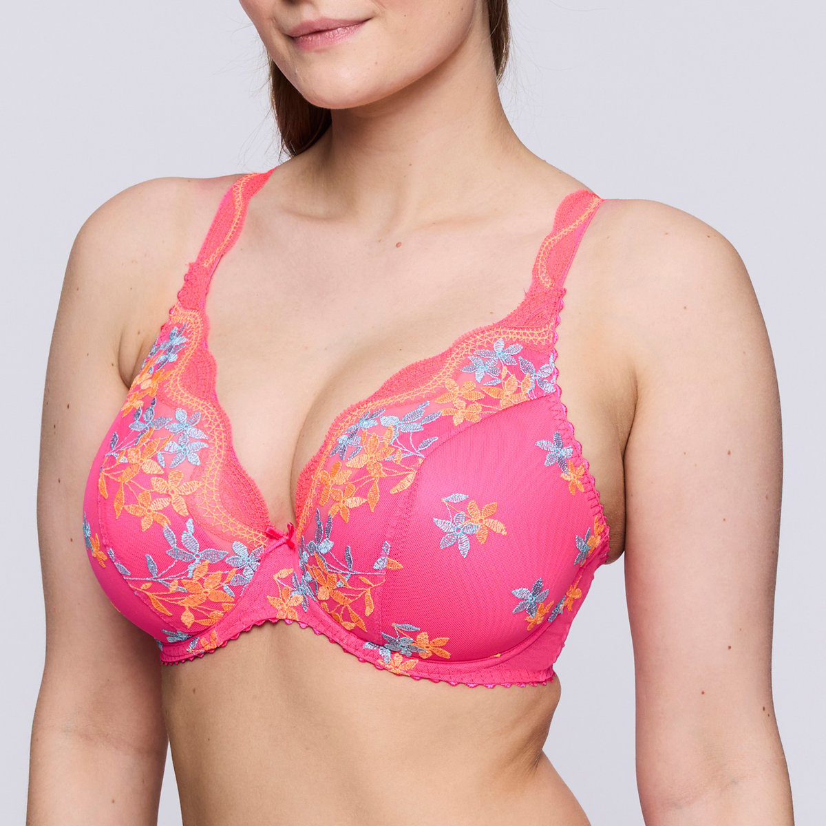 Soutien gorge demi-mousse plongeant CALA LUNA rose - blogger pink, PRIMADONNA