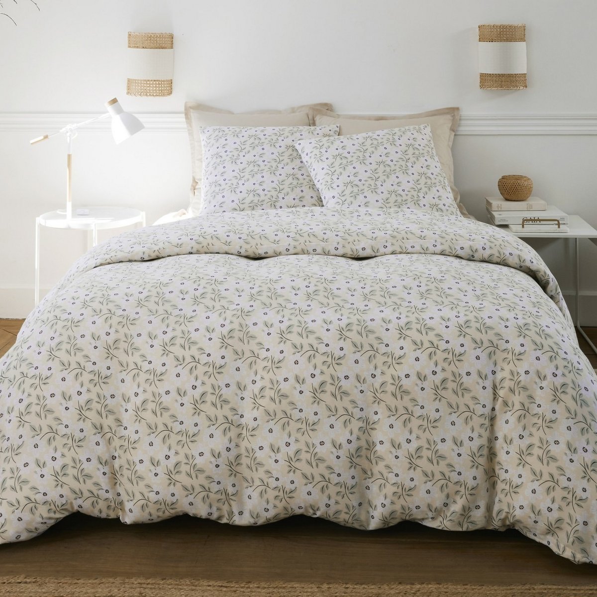Parure de lit - Housse de couette + taie 100% Gaze de Coton multicolore, EDEN
