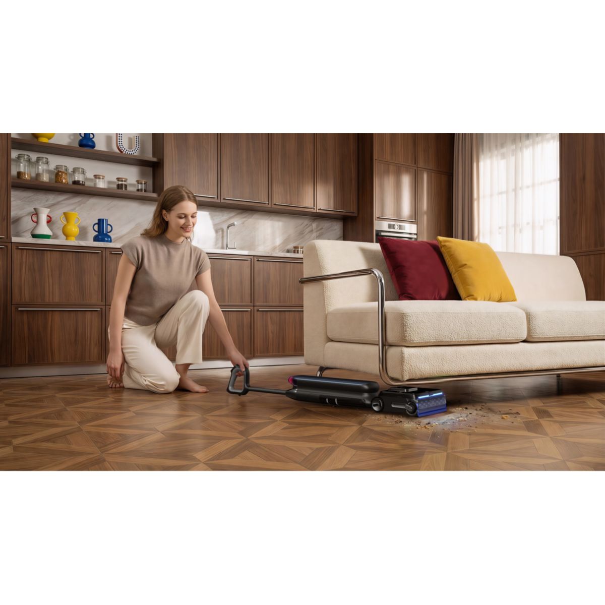 Aspirateur laveur Floor One Station S9 Artist Bleu couleur unique, TINECO