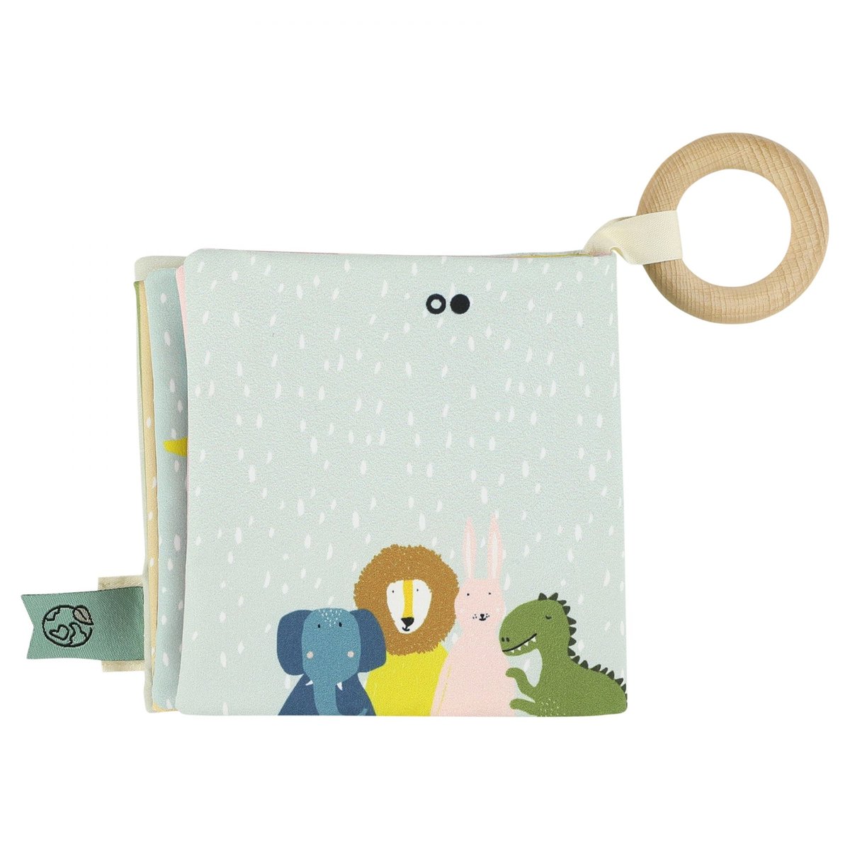 Livre crepitant 4 animaux vert, TRIXIE