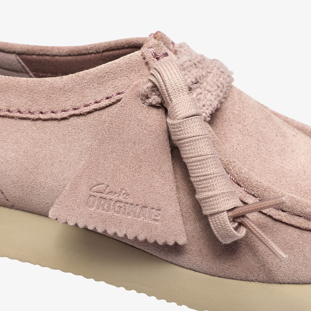 Chaussures en cuir suède, WALLABEE LITE rose, CLARKS