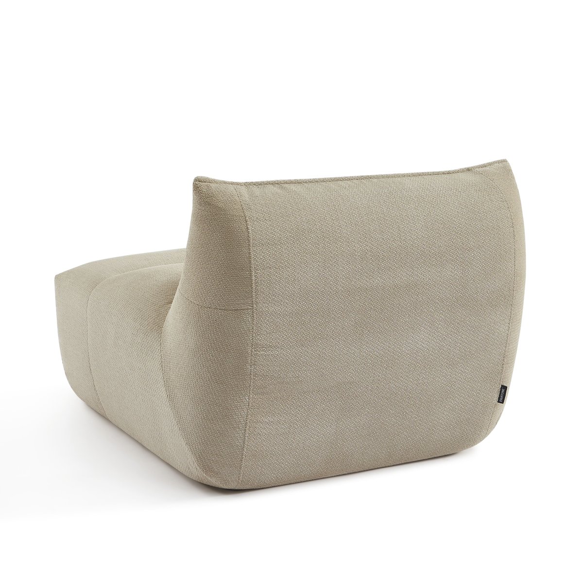 Banquette 2 places en tissu beige, PANTONE
