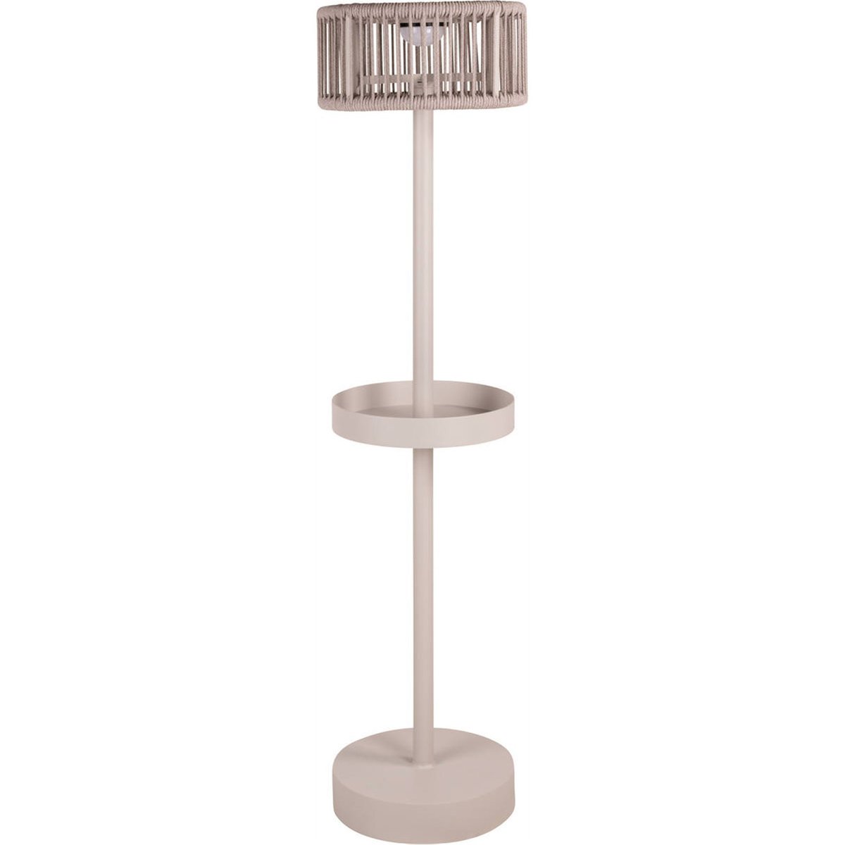 Lampadaire solaire d'extérieur en aluminium beige clair, RECOLLECTION