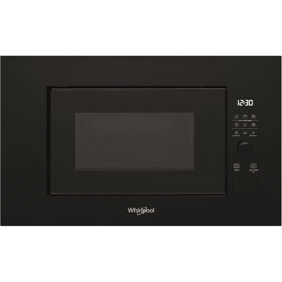 Micro ondes grill encastrable WMF200GNB noir, WHIRLPOOL