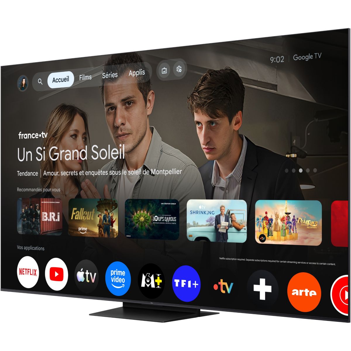TV Mini LED 85C69K PRO (2026) 85" (216 cm) - Expérience Gaming, 144Hz, Google TV couleur unique, TCL