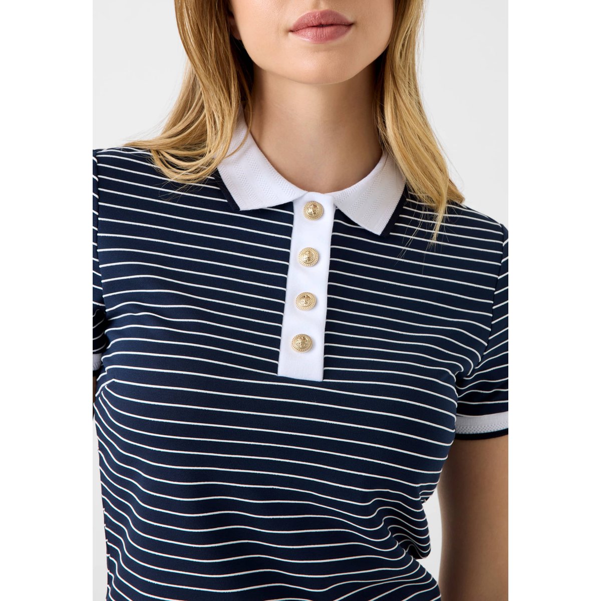 Polo Rayé noir multi, GUESS