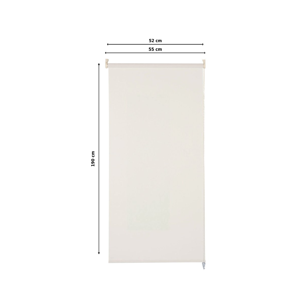 Store enrouleur tamisant, LINEN lin blanc - beige clair, INSPIRE