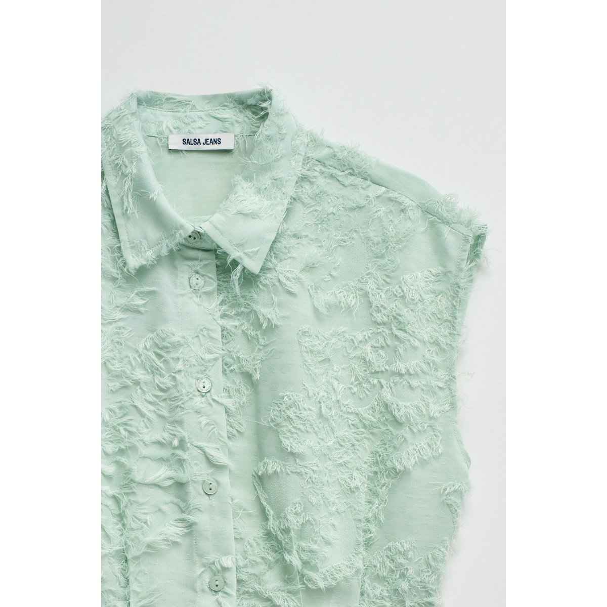 CHEMISE AVEC JACQUARD vert, SALSA JEANS