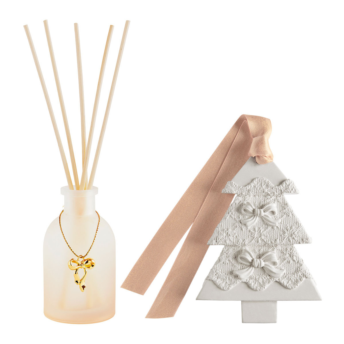 Coffret diffuseur de parfum Orange Cannelle RUBANS DE FÊTE orange, MATHILDE M