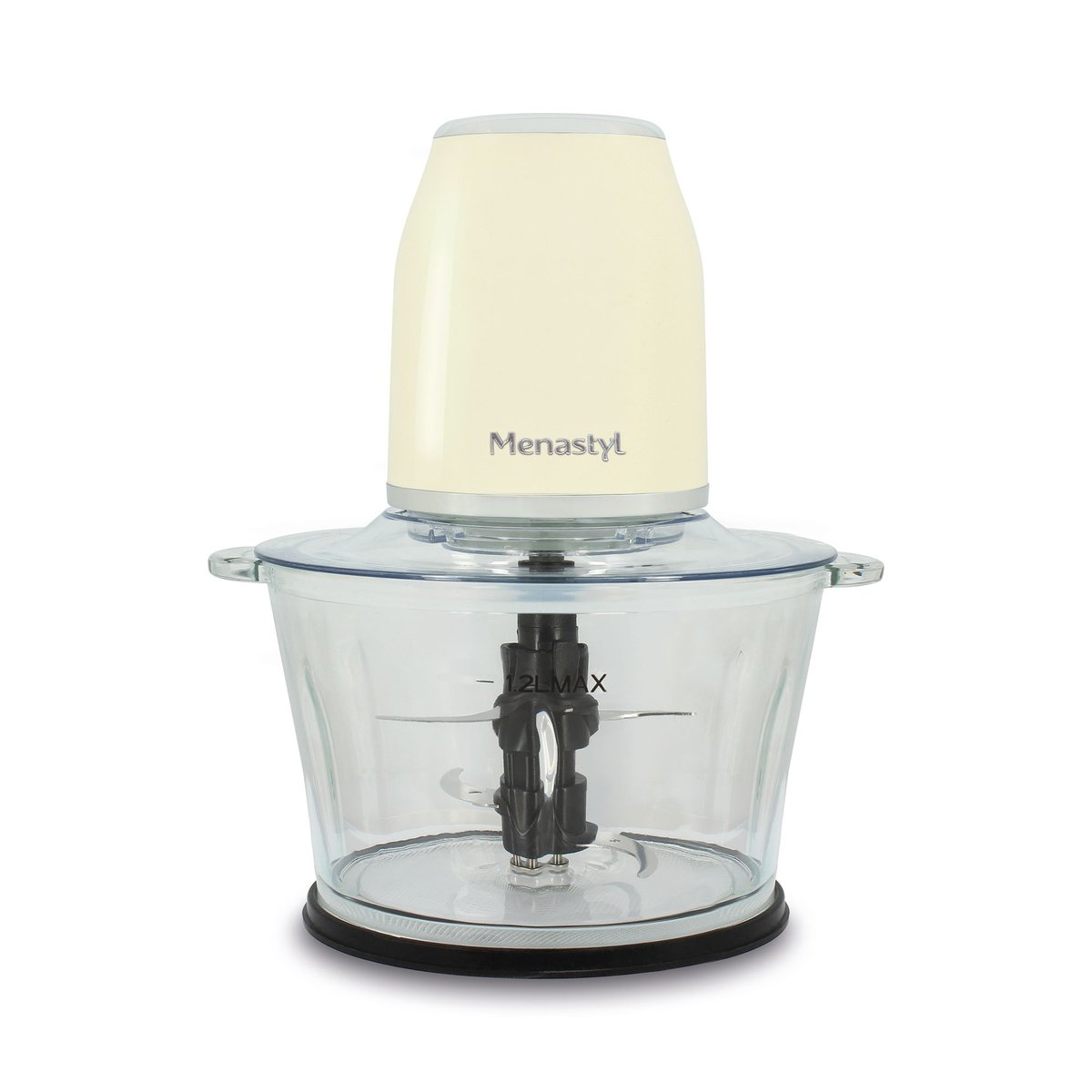 Hachoir électrique 1,2L - 500W, RETRO crème, MENASTYL