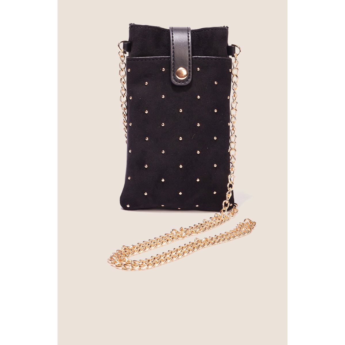 Pochette téléphone cloutée noir, BREAL
