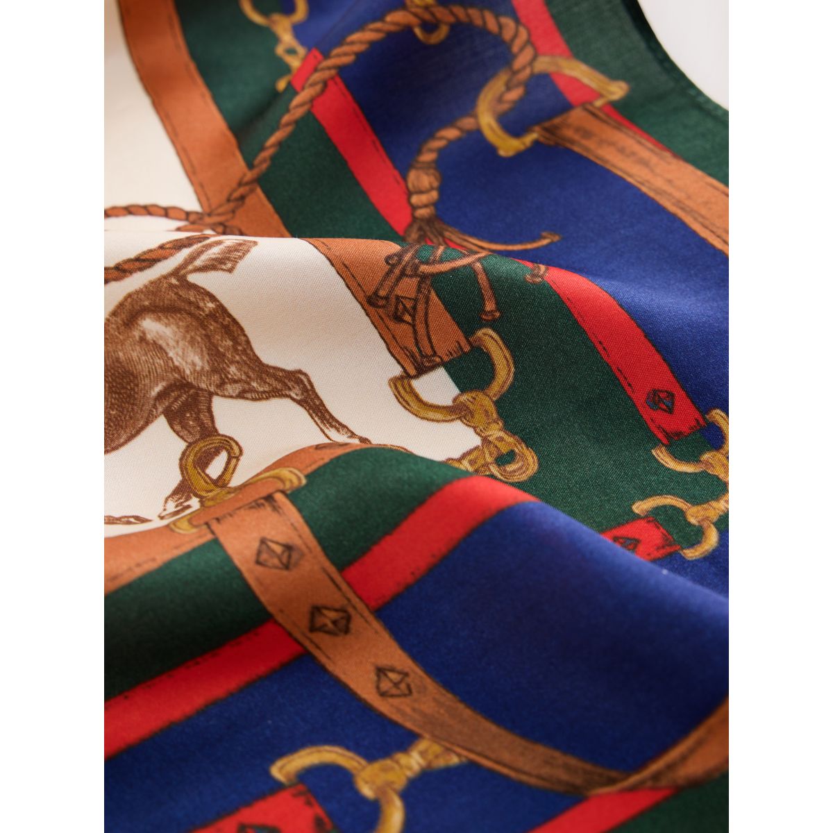 Foulard carré léger héritage de la marine, NEXT