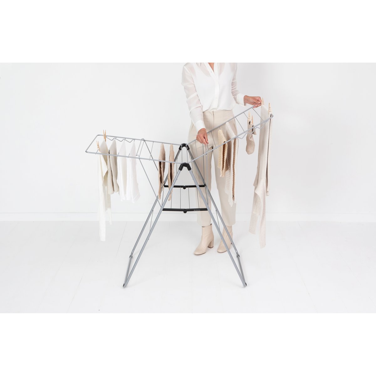 Séchoir à linge HANGON metallic grey, BRABANTIA