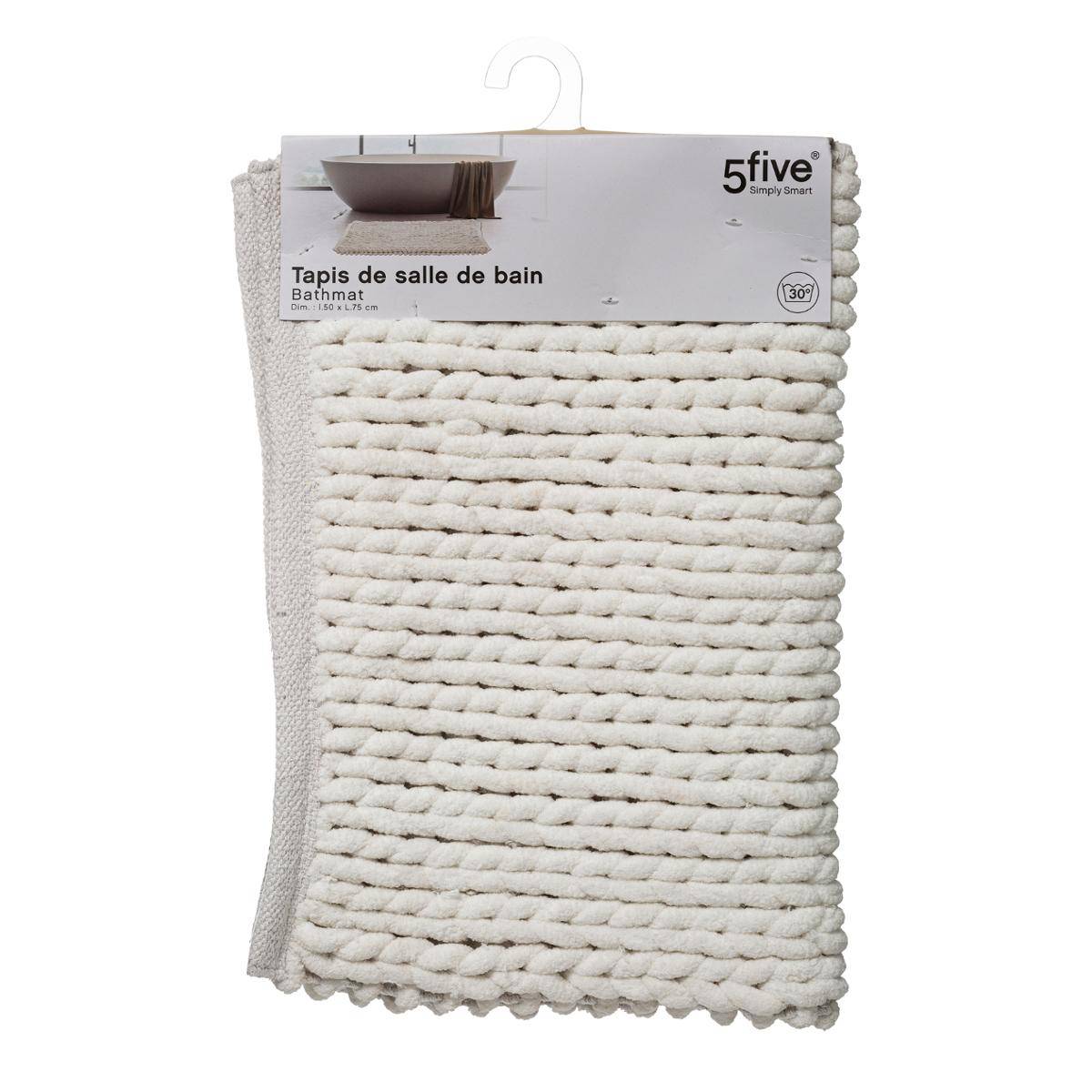 Tapis de bain en coton 75x50cm COLORAMA artic, 5FIVE SIMPLY SMART