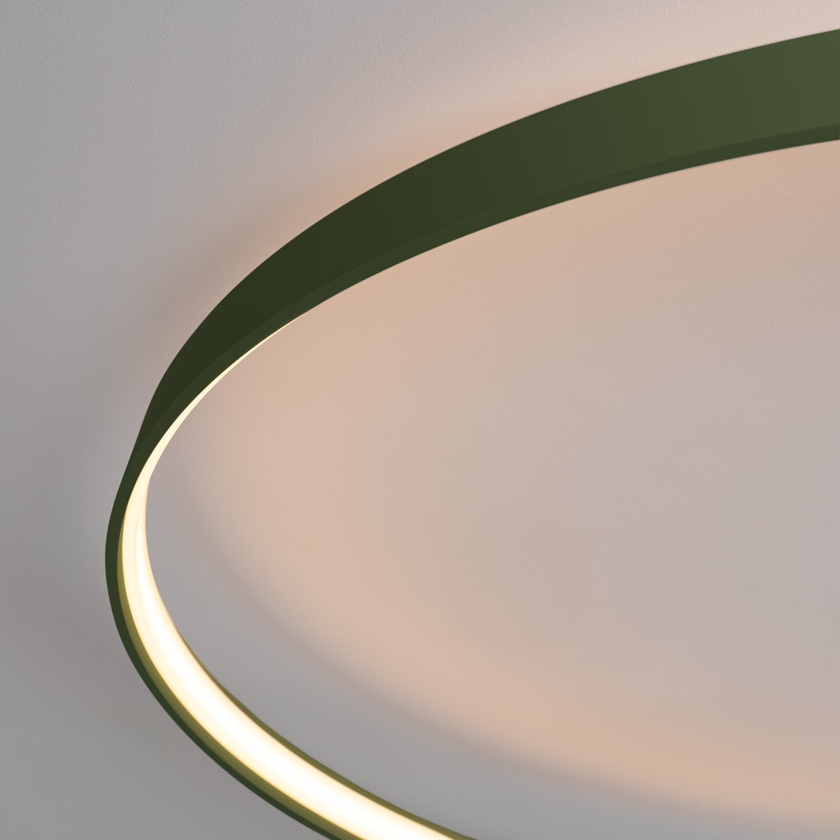 Plafonnier Aluminium Vert Olive LED 1 Rio vert olive, EDEN