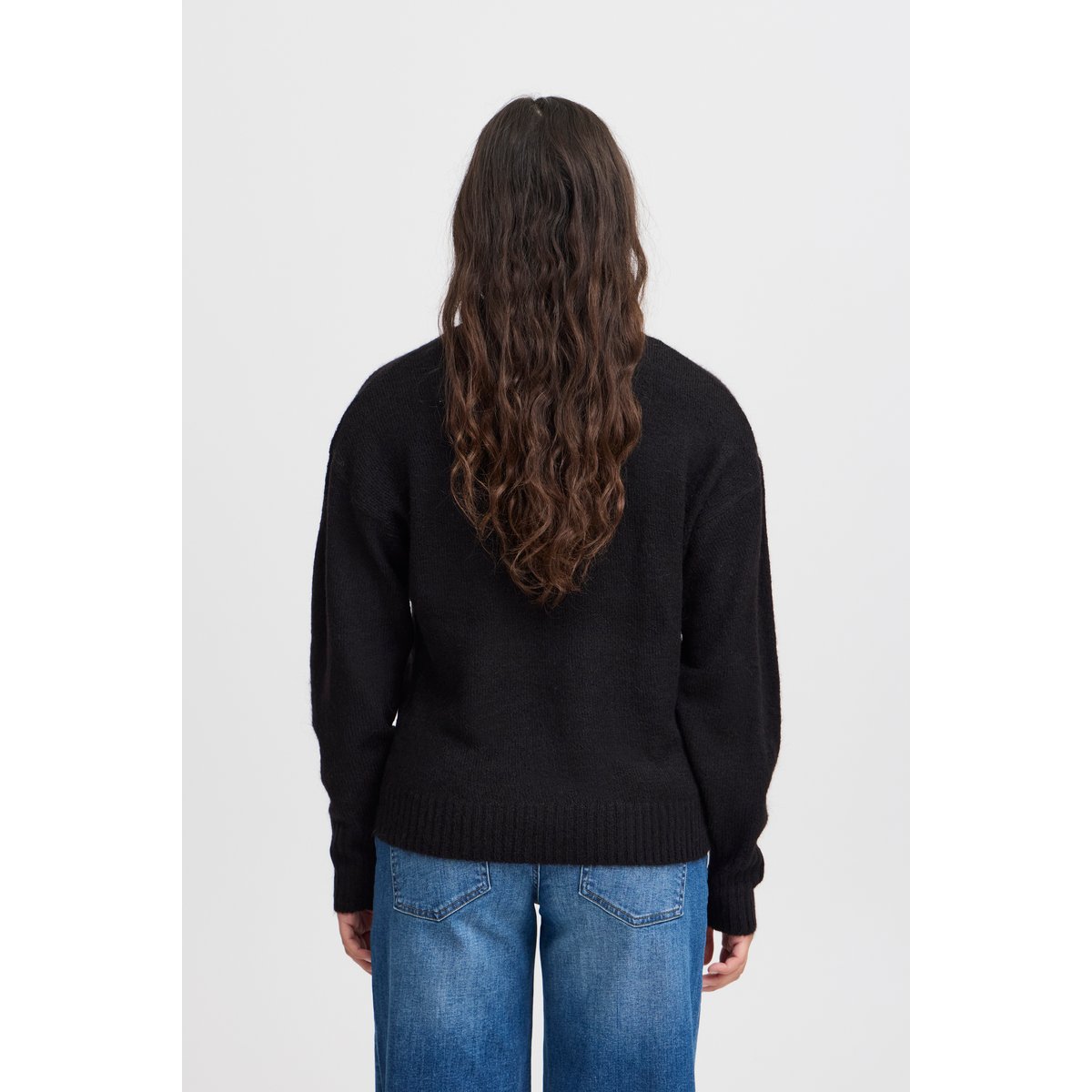 Knitted pullover noir black, ICHI