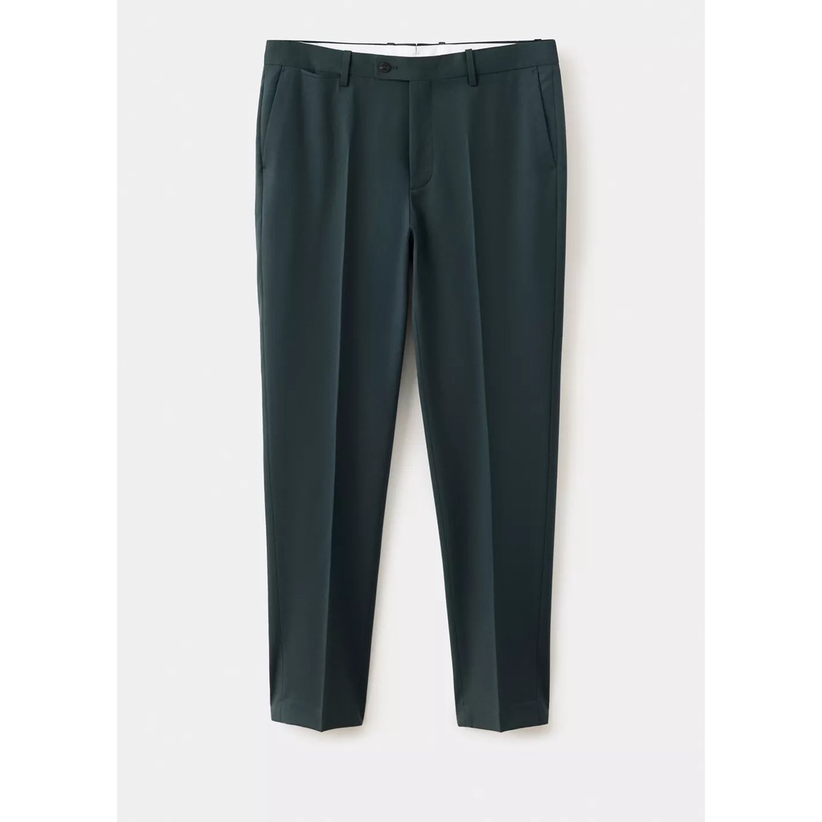 Pantalon costume Turín 100 % laine vert foncé, MANGO MAN