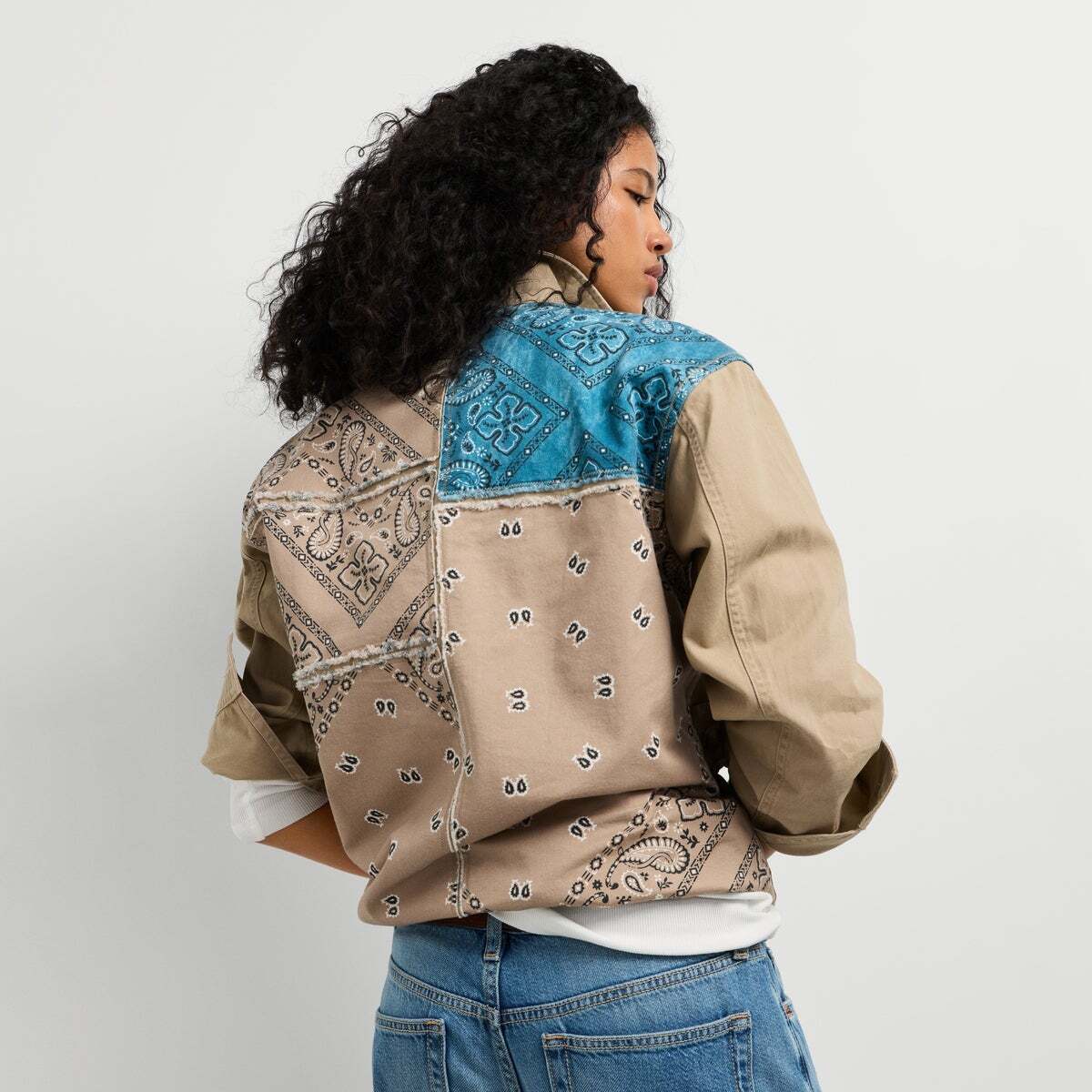 Veste Longue En Sergé beige malté, PEPE JEANS