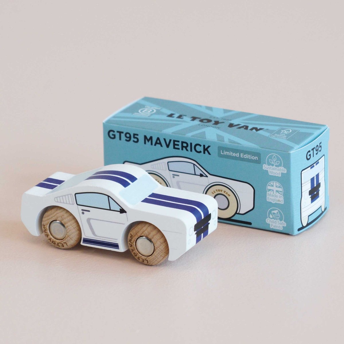 Voiture Maverick No 17 blanc, LE TOY VAN