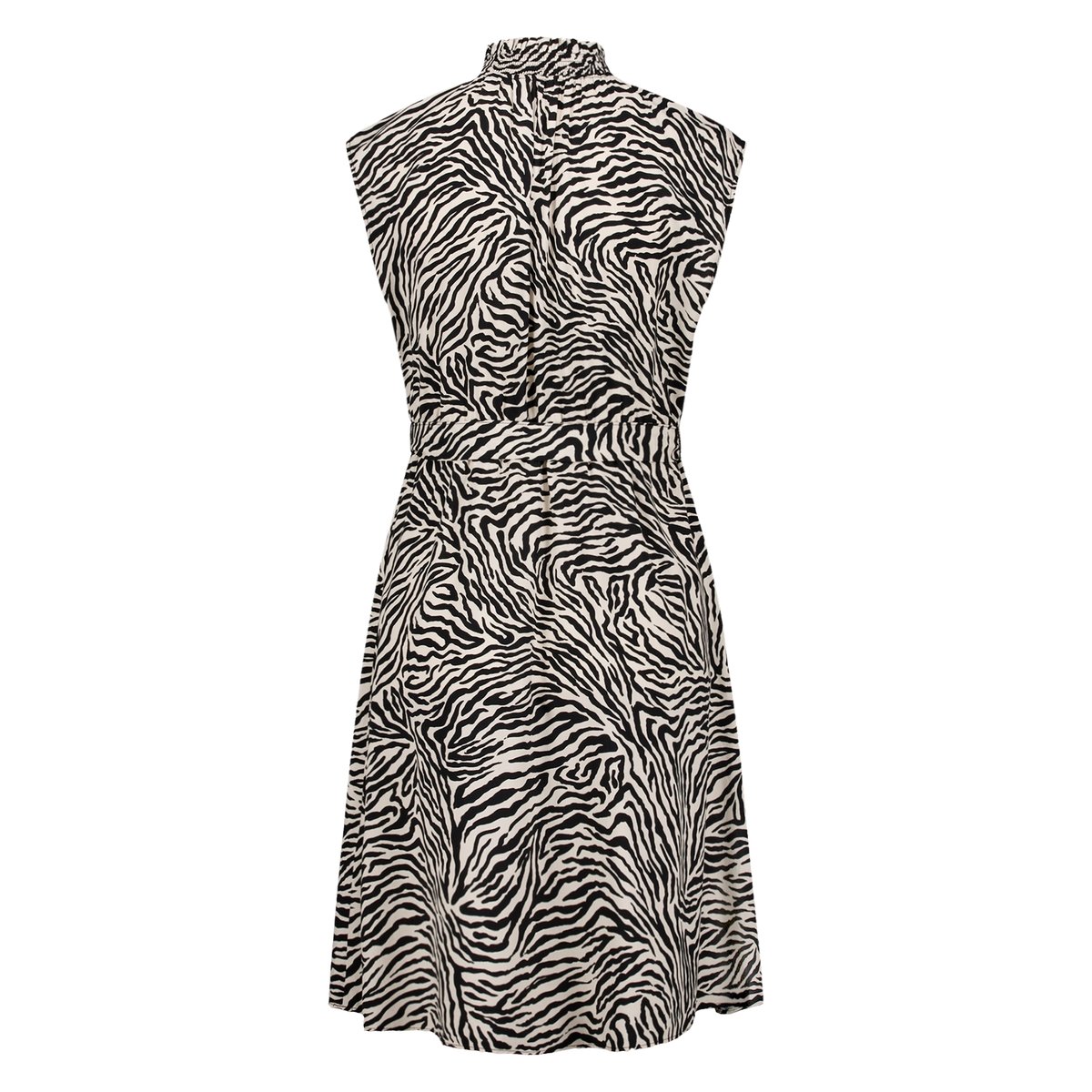 Robe longueur midi à imprimé cream/black, ZERO
