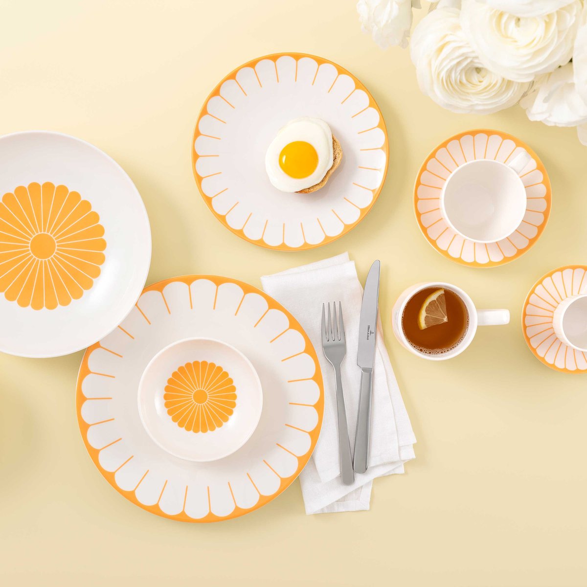 Assiette À Dessert FLEUR jaune, VILLEROY & BOCH