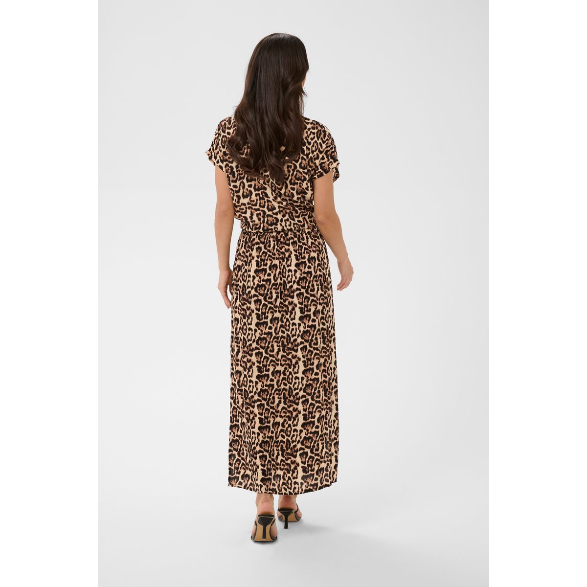 Jupe - tissage léger imprimé natural leopard, KAFFE