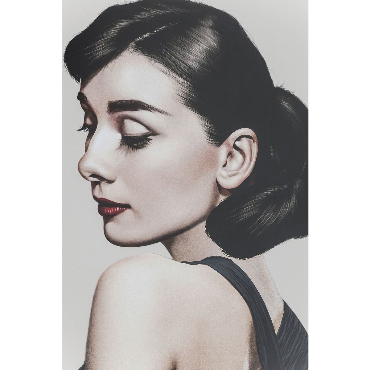 Affiche encadrée Audrey noir, KARE DESIGN