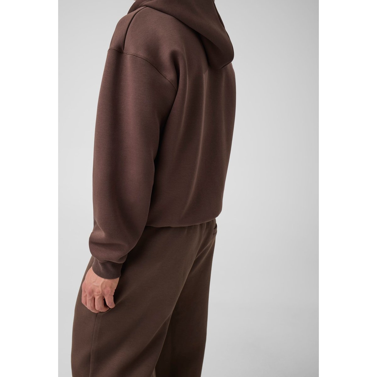 Sweatshirt Avec Logo Brodé marron, GUESS