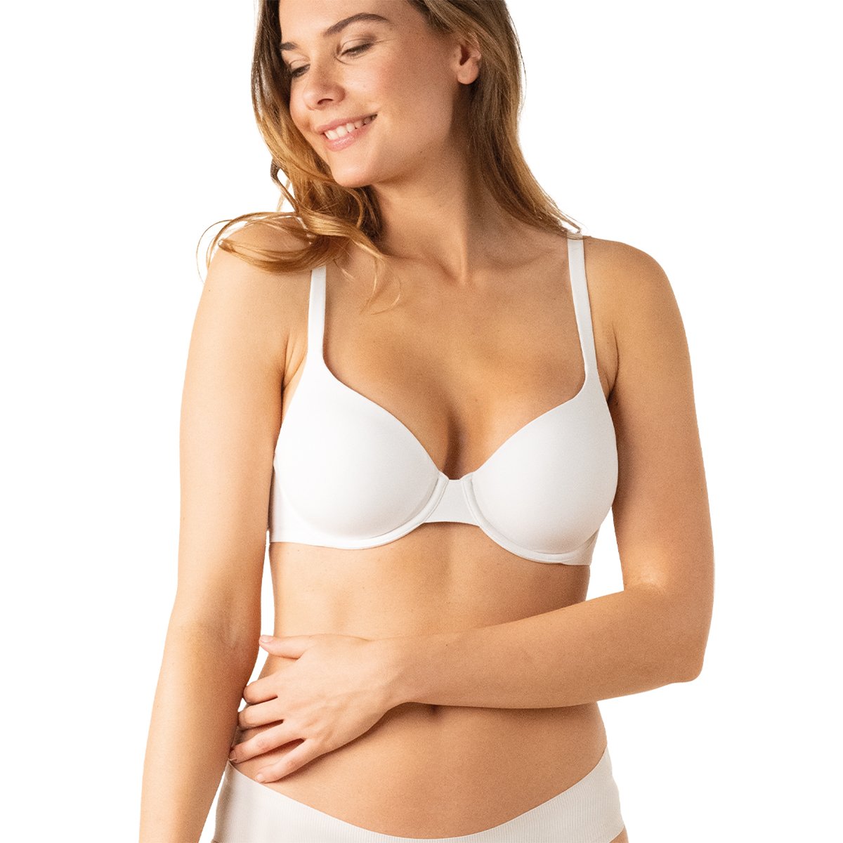 Soutien-gorge ampliforme armatures souples MY FIT blanc, ATHENA