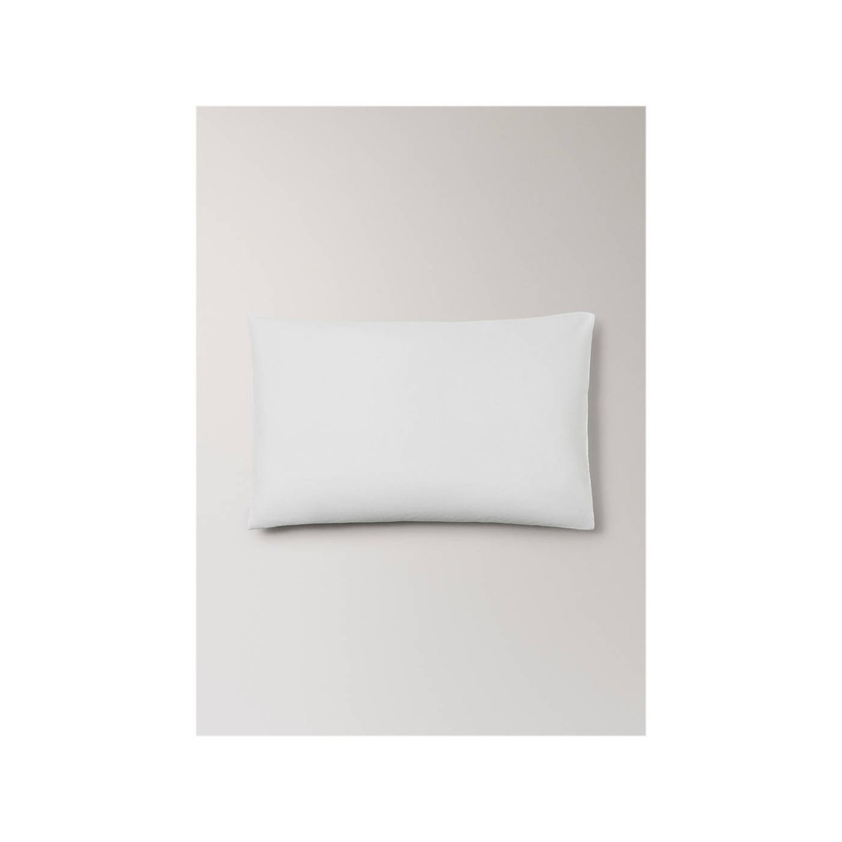 Taie d'oreiller percale de coton piqué 50x75 cm blanc, MANGO HOME