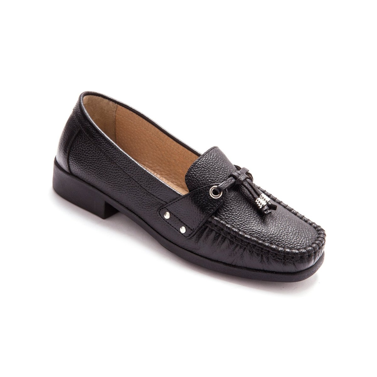 Mocassins En Cuir noir, PEDICONFORT