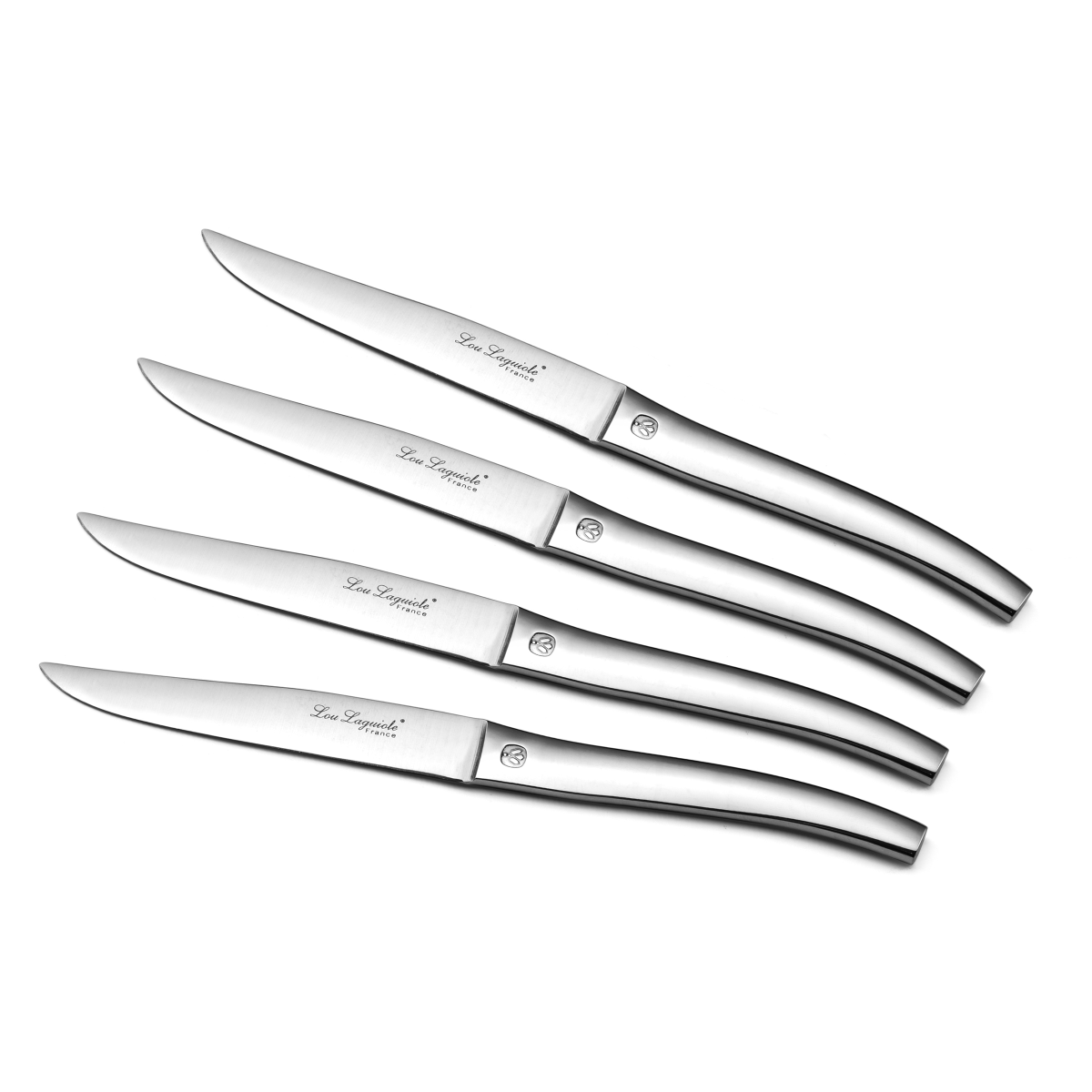 Coffret 4 couteaux steak - ALPHONSE acier, LOU LAGUIOLE