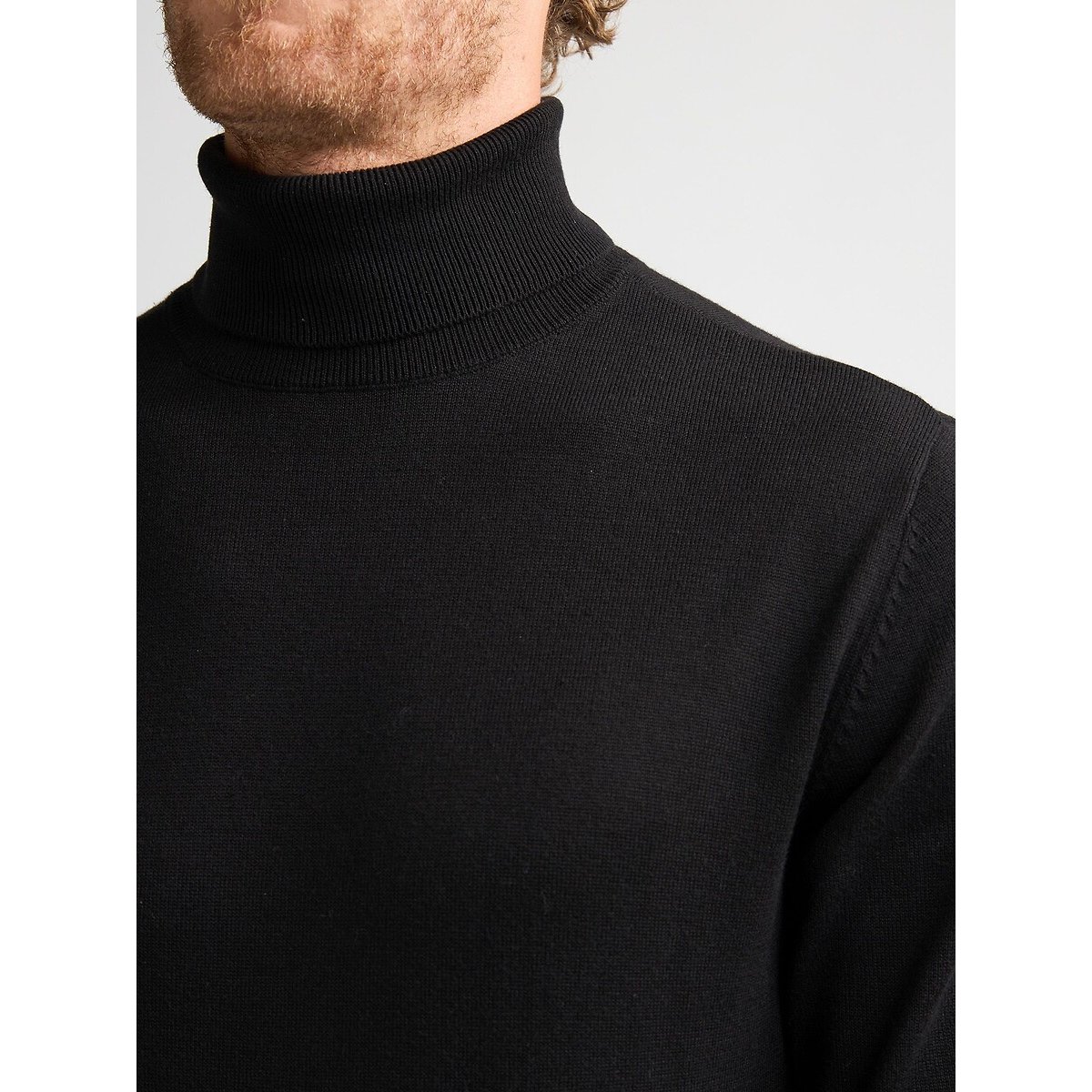 Pull col roulé noir, PETROL INDUSTRIES