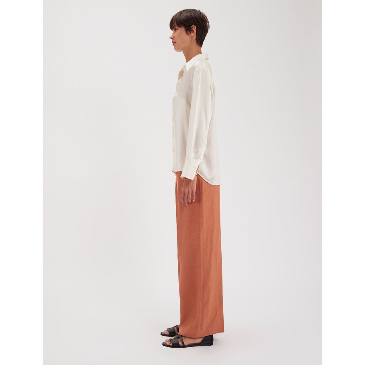 Chemise Maureen écrue en soie ecru, INES DE LA FRESSANGE PARIS