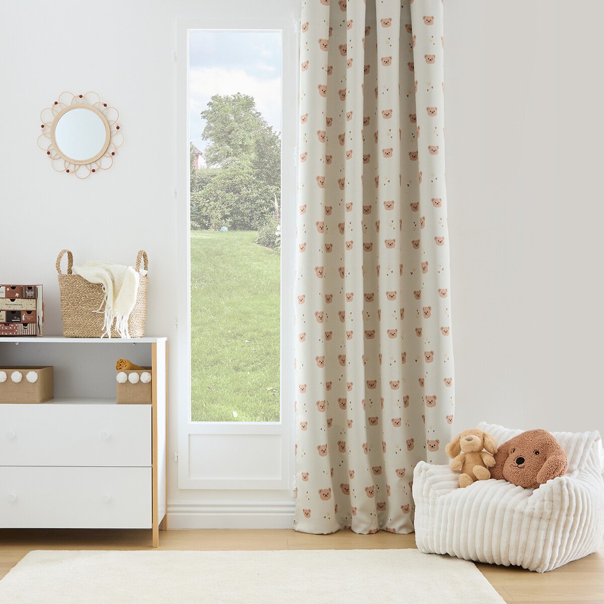 Rideau occultant pour enfant BILLIE beige, ATMOSPHERA FOR KIDS