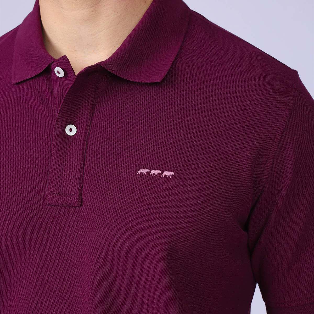 Polo Collin bordeaux, MISE AU GREEN