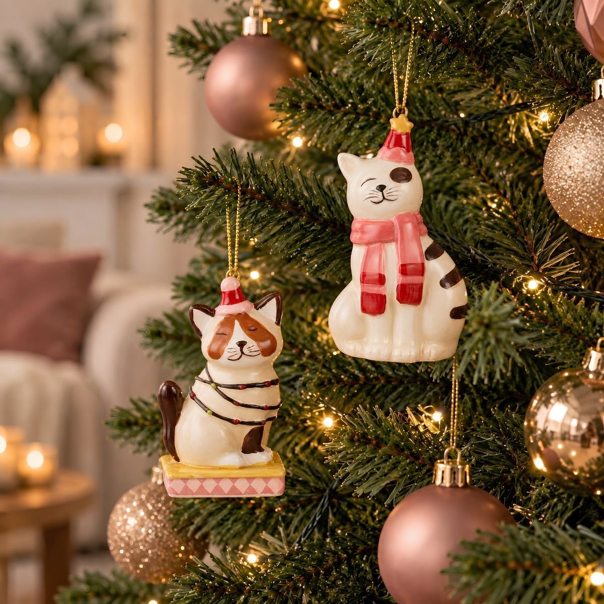 Boule de Noël brun, MICA DECORATIONS