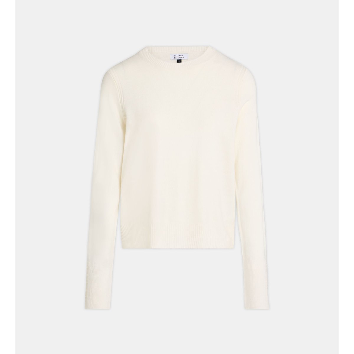 Pull droit flore r écru, GALERIES LAFAYETTE