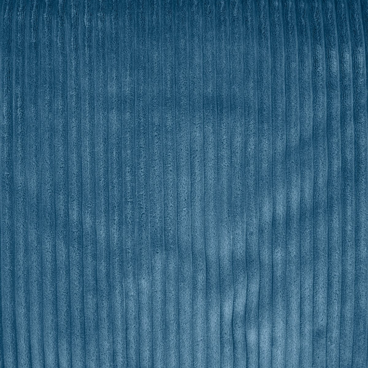 Pouf fauteuil grand enfant avec repose-pied carré en velours côtelé Oeko-Tex® - ALTO bleu jeans, ICON