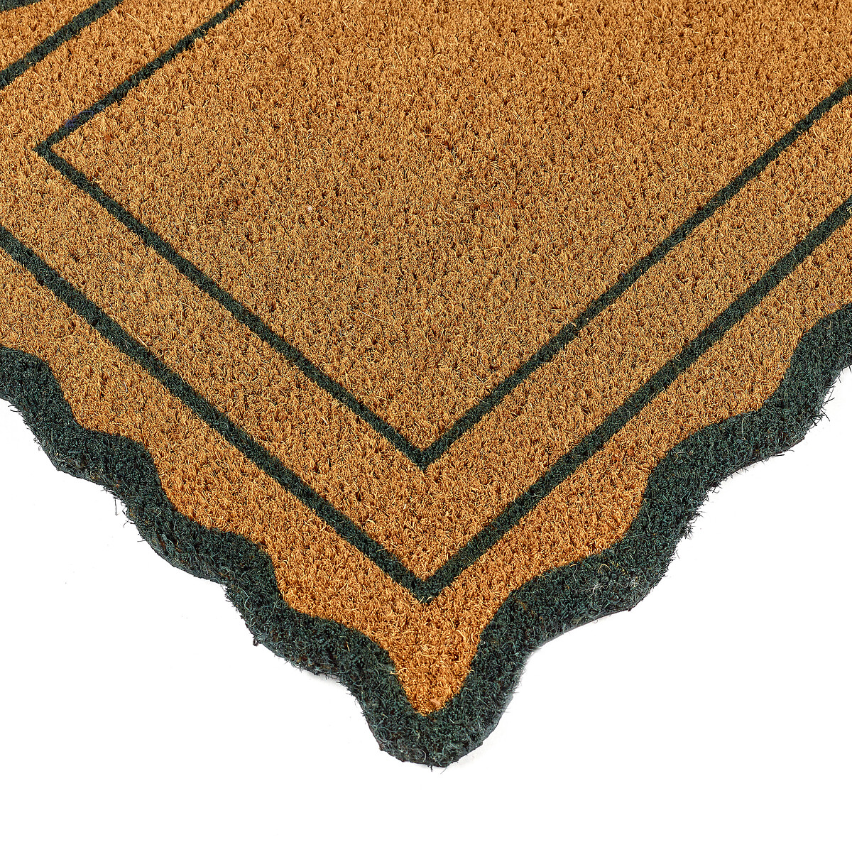 Green Scallop Border Doormat green/natural, MY MAT
