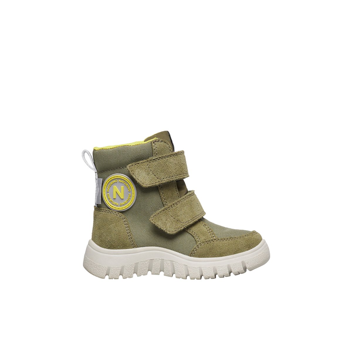 Bottes en suède et tissu technique GEMINAE 3 VL WP. kaki, NATURINO