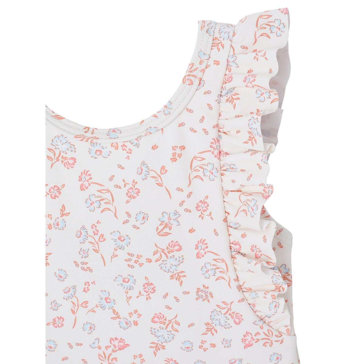 Ensemble de bain bébé maillot et bandeau écru, VERTBAUDET