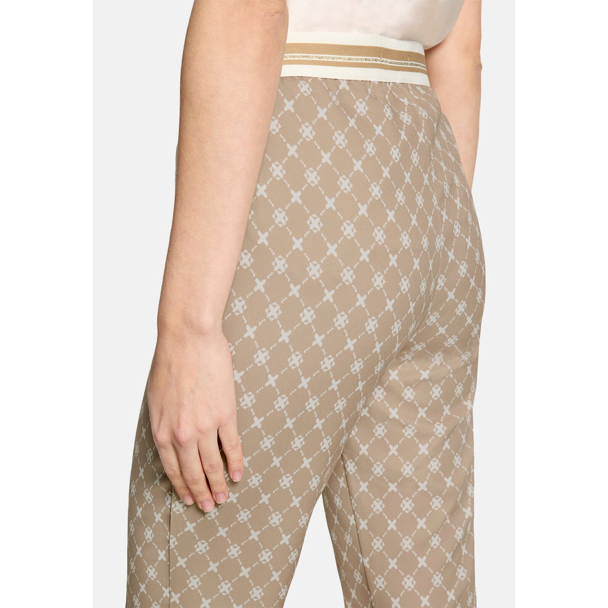 Pantalon casual coupe slim fit nature/cream, BETTY BARCLAY