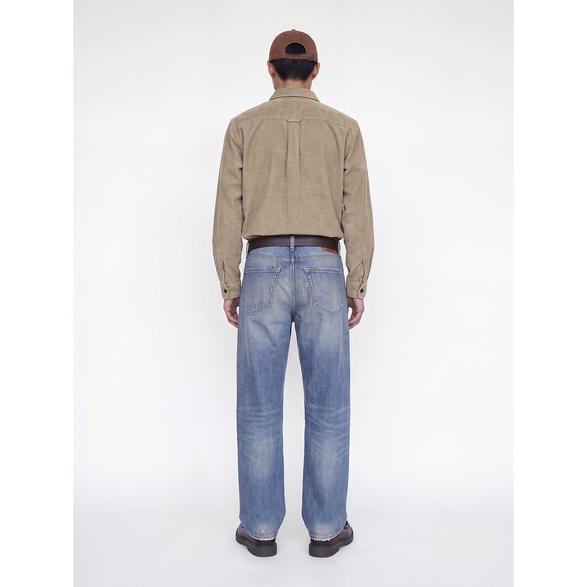 Surchemise droite, manches longues beige, JACK & JONES