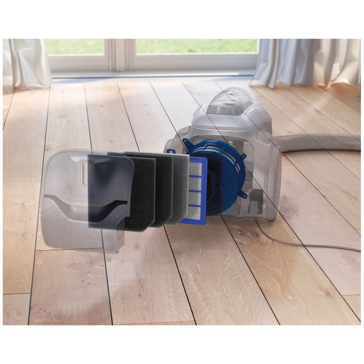 Aspirateur sans sac Pure C9 Allergy PC91-ALGR blanc, ELECTROLUX