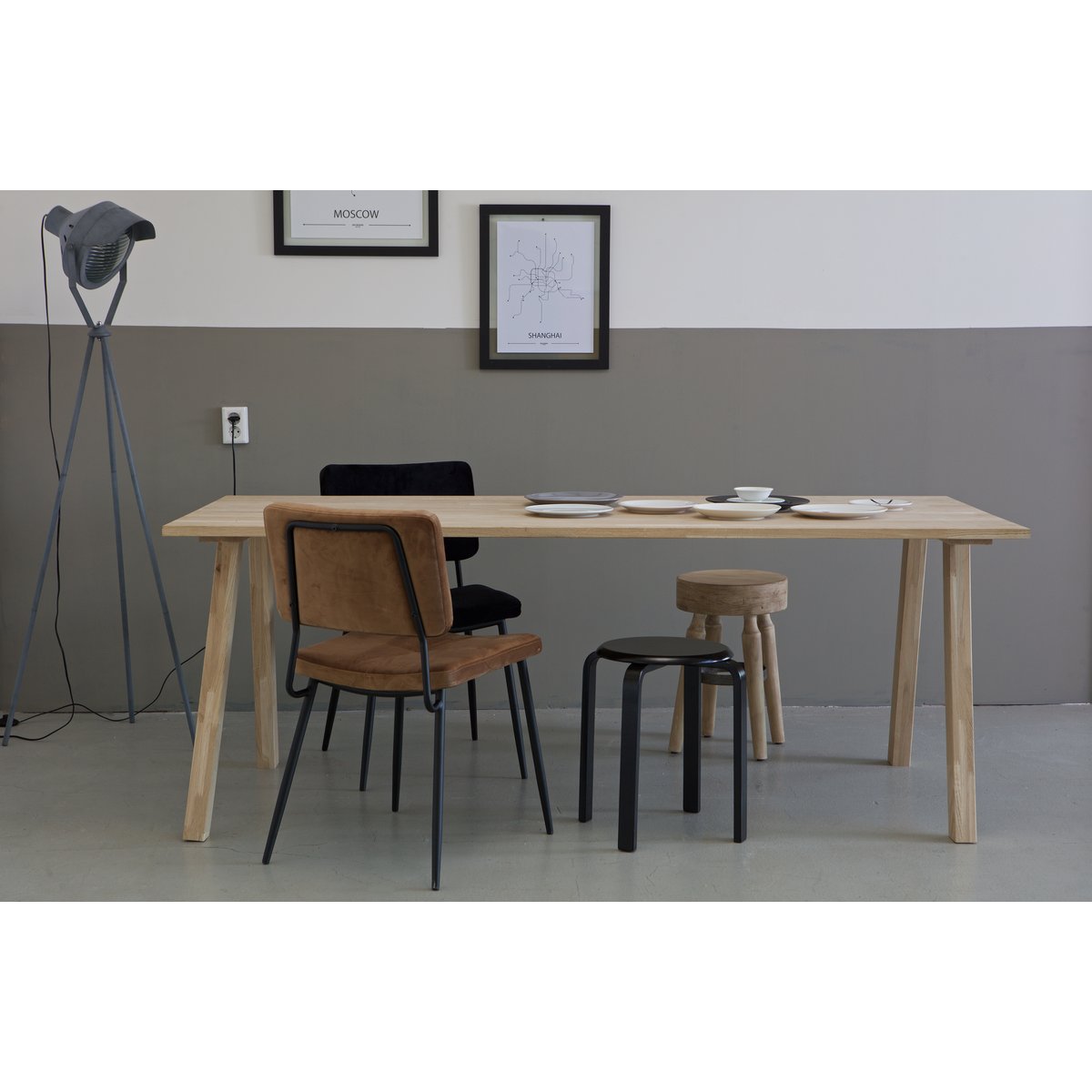 Pieds de table en chêne TABLO non traité, WOOOD